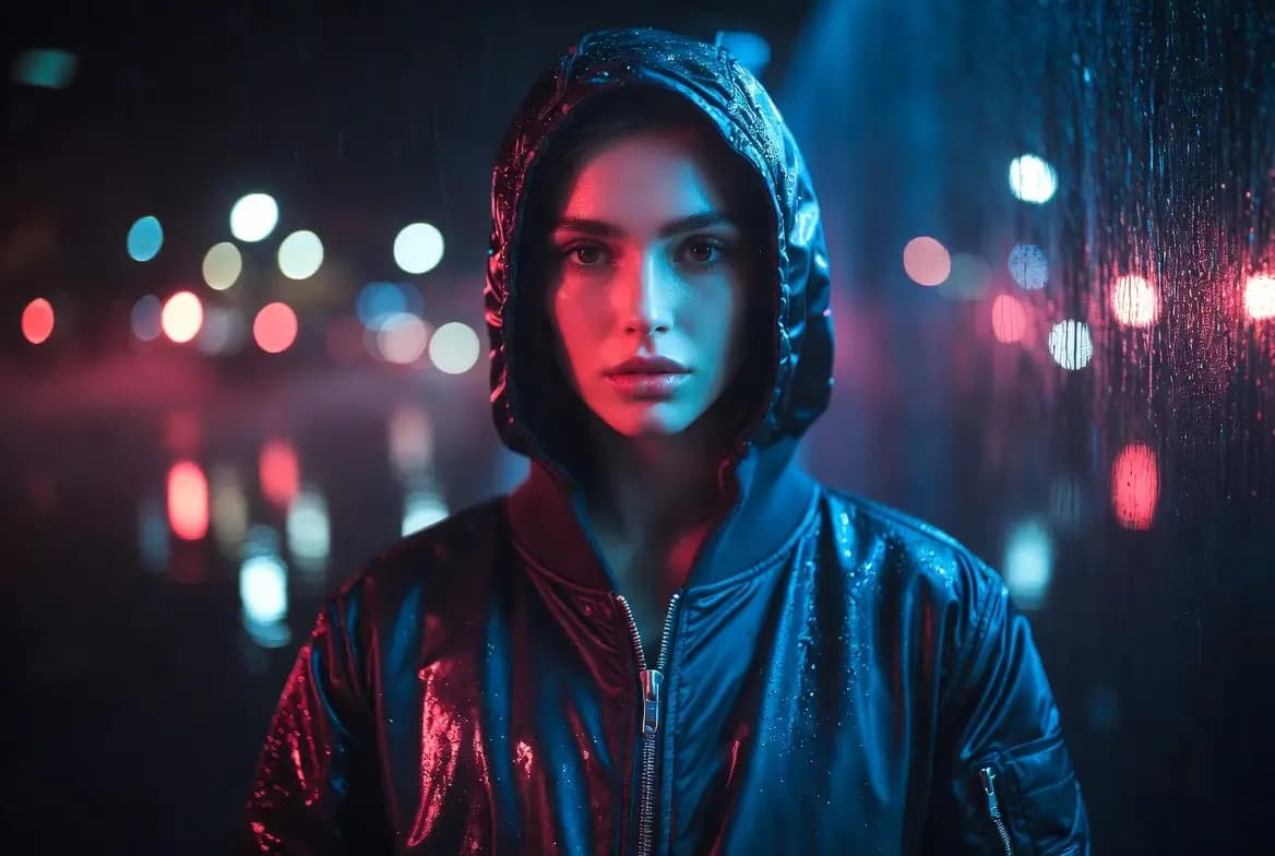 Erstelle ein fiktives KI-Freundin-Bild mit selbstbewusster Pose, weichem Kinolicht, detailliertem Outfit, natürlichem Ausdruck, sauberem Hintergrund und konsistentem Charakter über Iterationen hinweg.